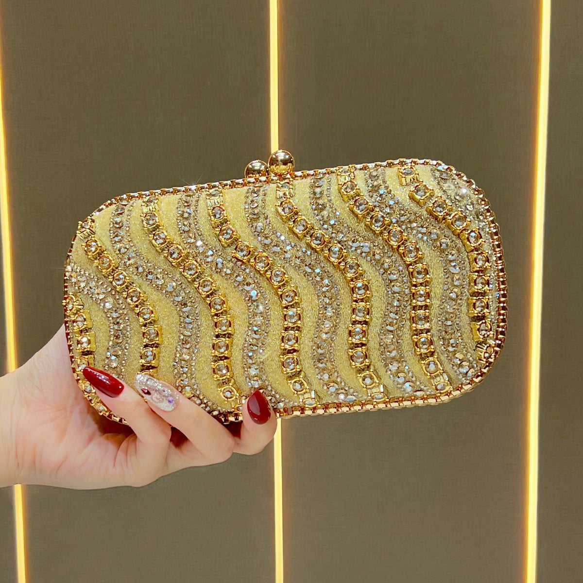 Luxe Bejeweled Evening Clutch — product view 3