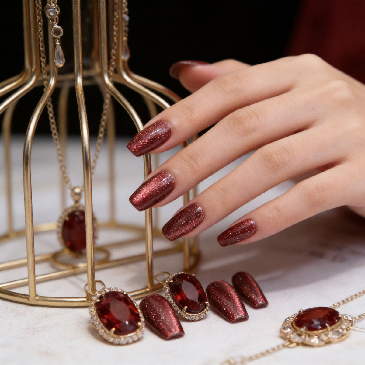 Sparkling Gradient Press-On Nail Set — product view 1