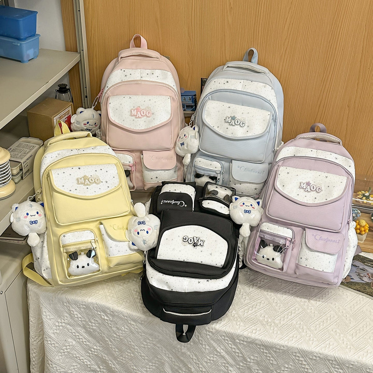 Decorative Plush Character Backpack LoungeYard — product view 4