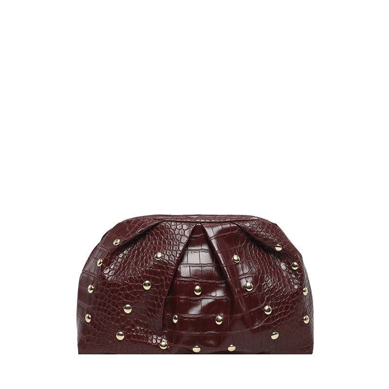 WoElegant Textured Crocodile Pattern Clutch Bag LoungeYard — product view 7