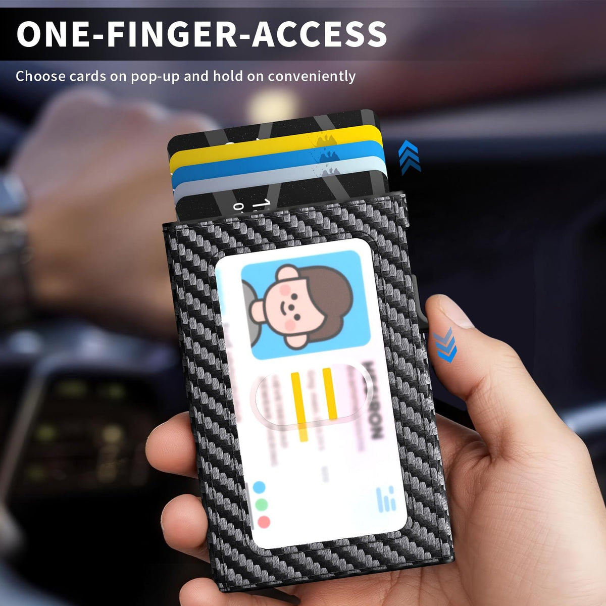 RFID-Blocking Bifold Wallet LoungeYard — product view 3