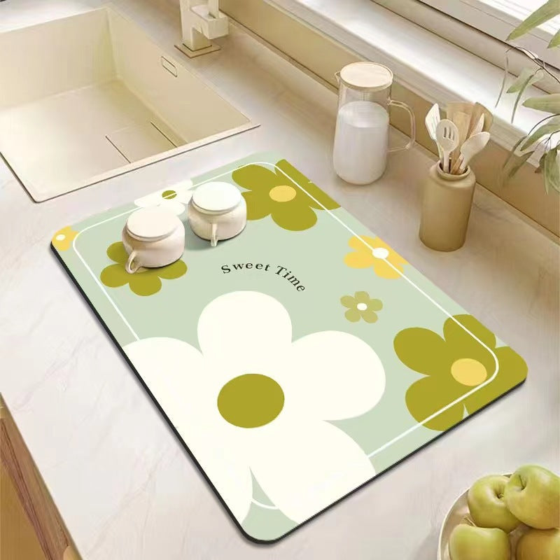 Floral Patterns Kitchen Mat Bowlift — product view 6