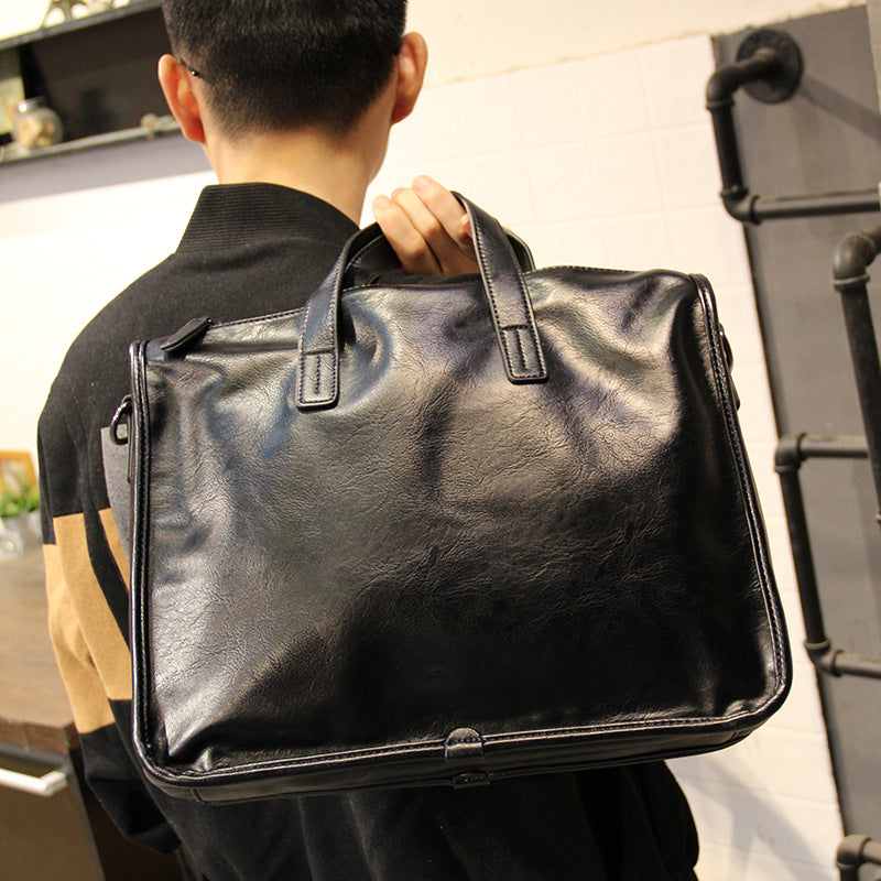 Elegant Briefcase in Minimalistic Style LoungeYard — product view 2