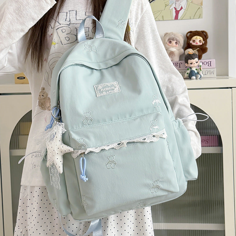 Charming Embroidered Backpack LoungeYard — product view 4