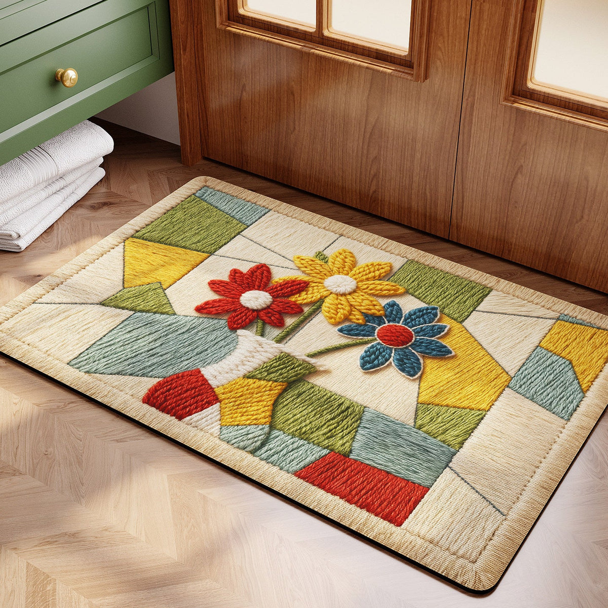 Textured Reversible Bath Rug — product view 6