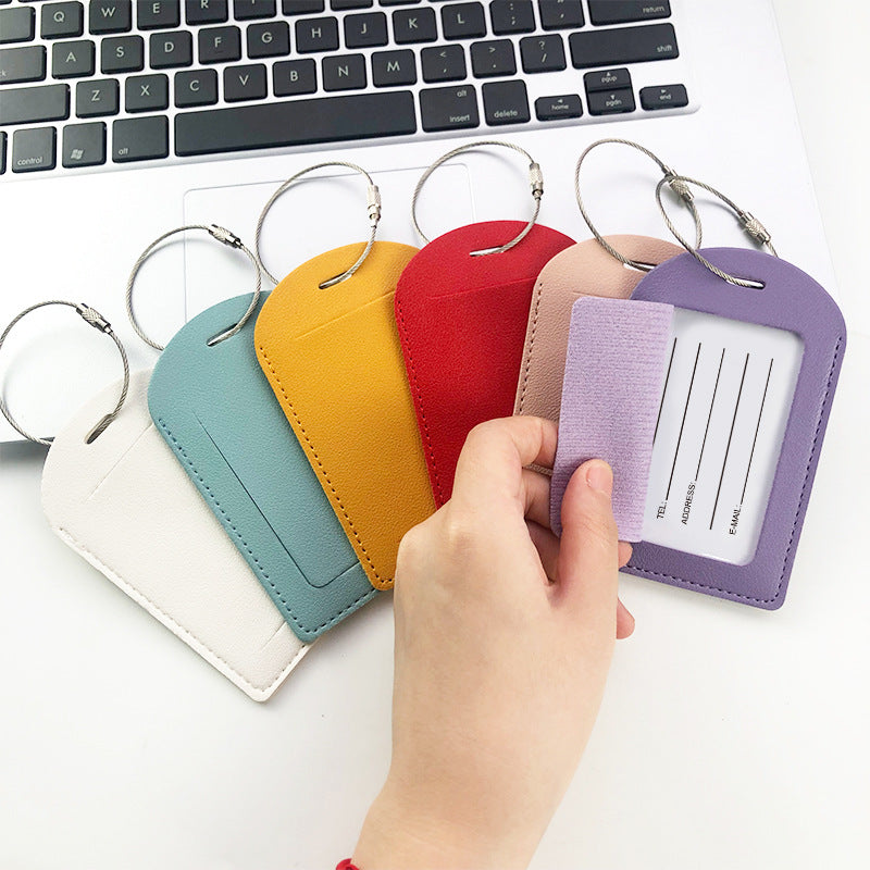 Premium Leather Travel Luggage Tag LoungeYard — product view 2