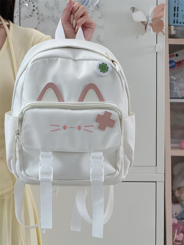 Cute Cat-Themed Mini Backpack LoungeYard — product view 7