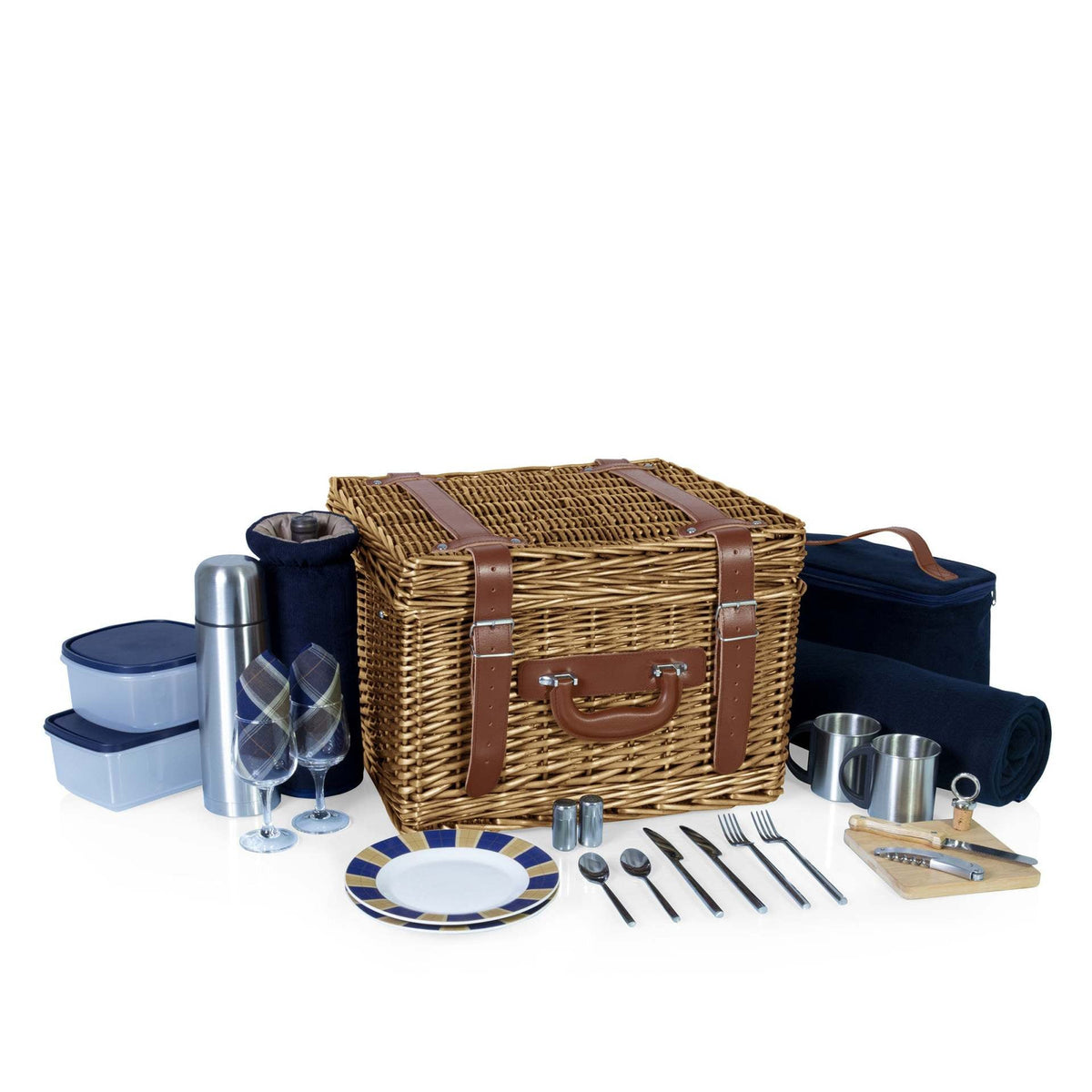 Women Luxury Picnic Basket with Extensive Equipment LoungeYard — product view 4