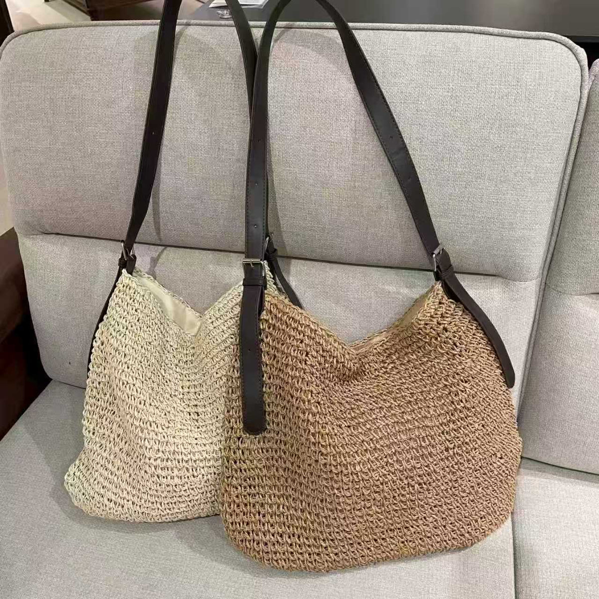 Handcrafted Coarse Mesh Shoulder Bag LoungeYard — product view 1