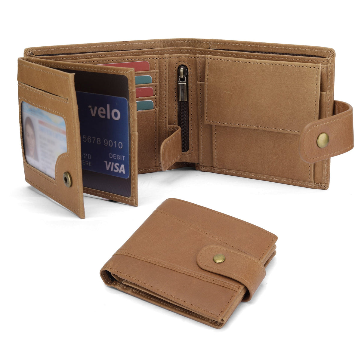 Classic Bi-Fold Leather Wallet LoungeYard — product view 1