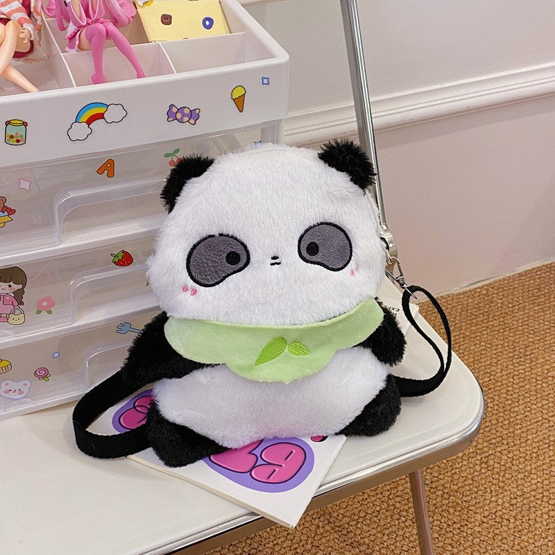 Cute Plush Panda-Themed Crossbody Bag — product view 1