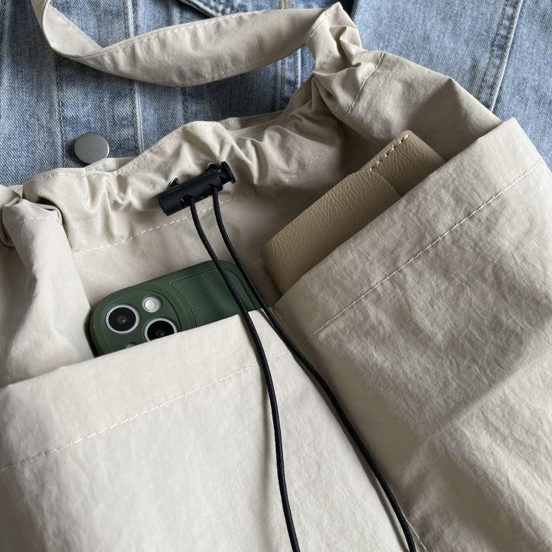 Trendy Drawstring Shoulder Bag LoungeYard — product view 3