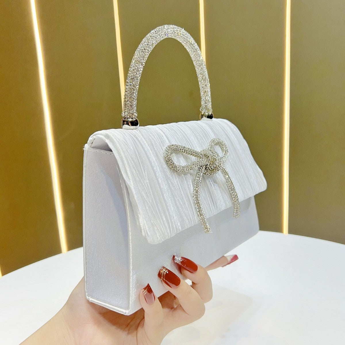 Elegant Textured Handheld Evening Bag — product view 2