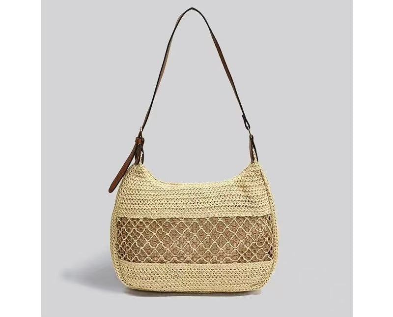 Handcrafted Backpack Bag in Natural Look LoungeYard — product view 6