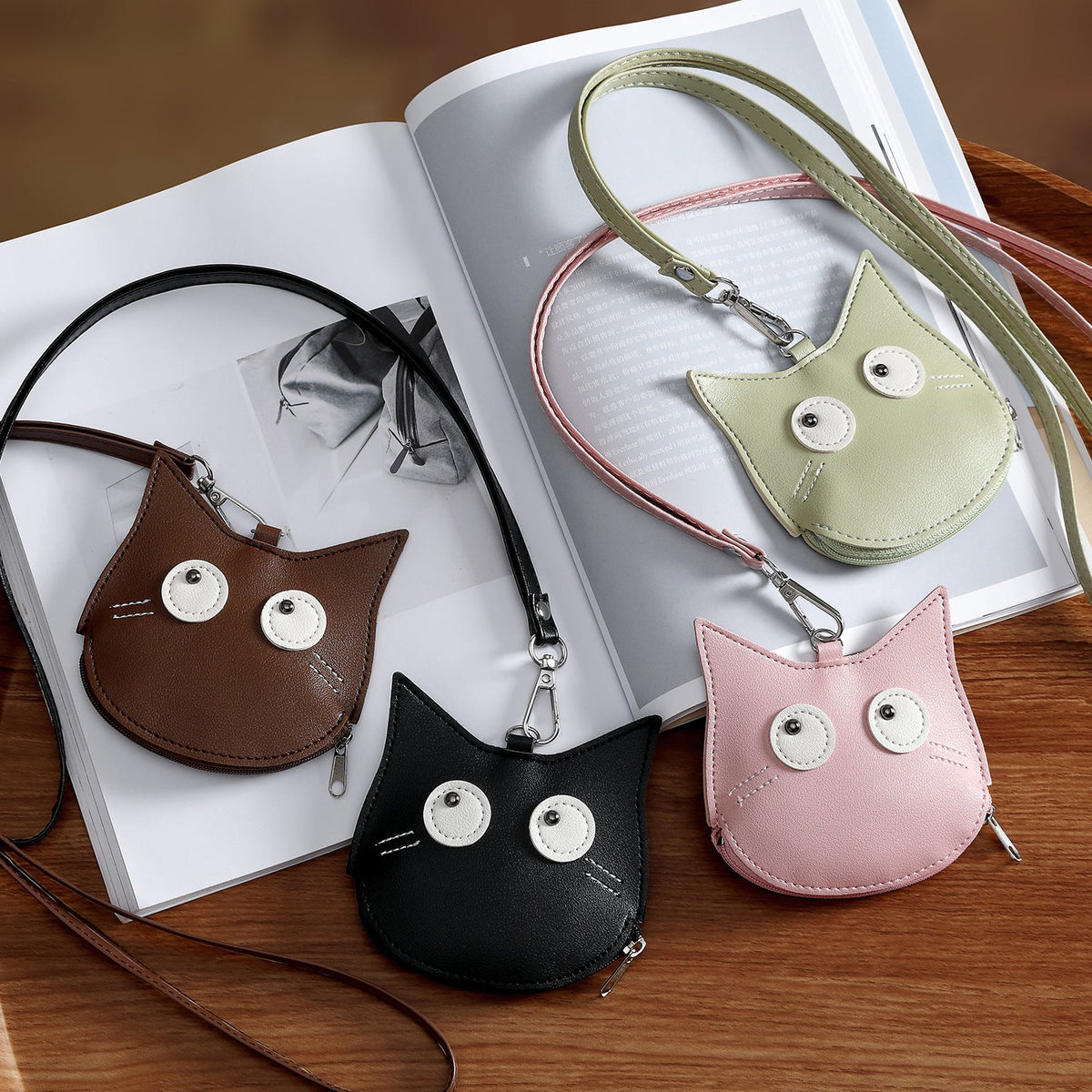 Cute Cat-Shaped Coin Purse — product view 4