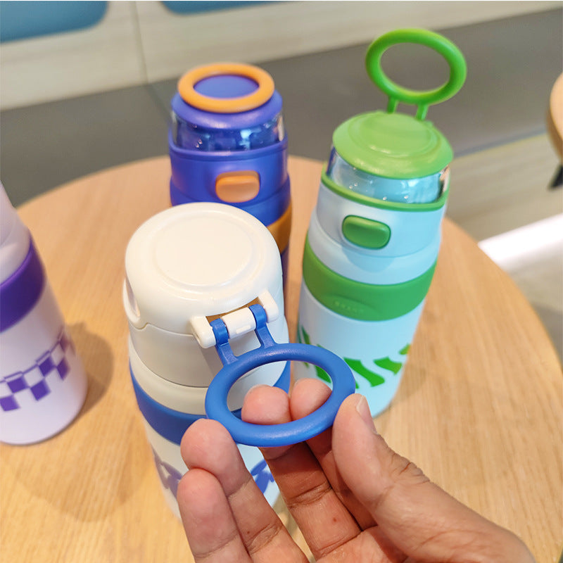Women's BPA-free water bottle with innovative safety closure LoungeYard — product view 2