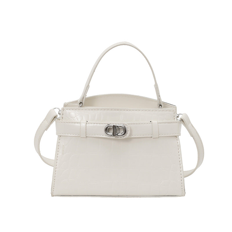 Croc-Embossed Structured Handbag — product view 2