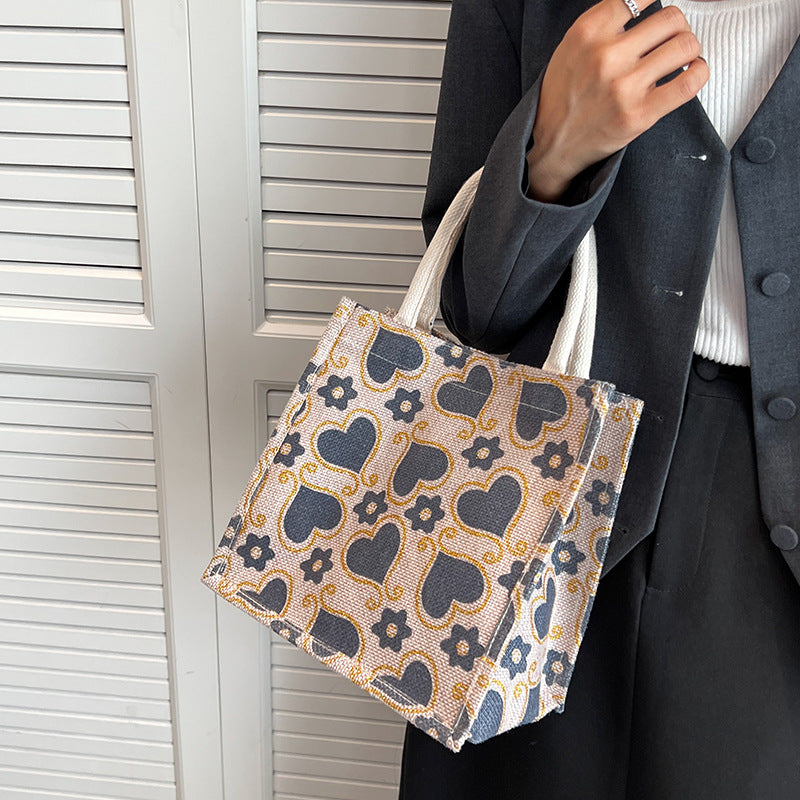 Casual Heart Pattern Tote Bag — product view 4