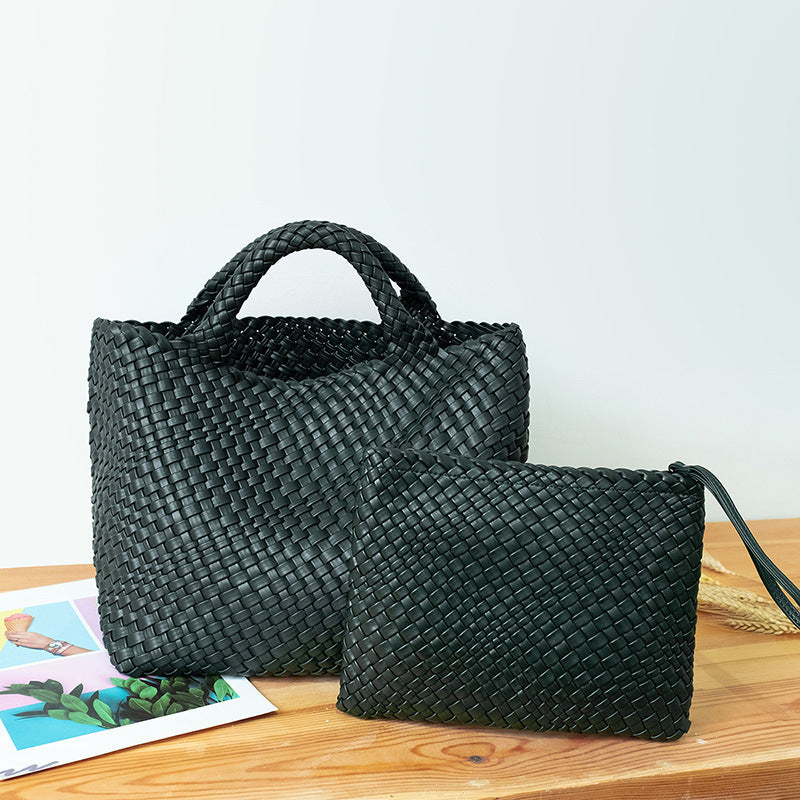 Elegant Braided Handbag with Removable Clutch LoungeYard — product view 5