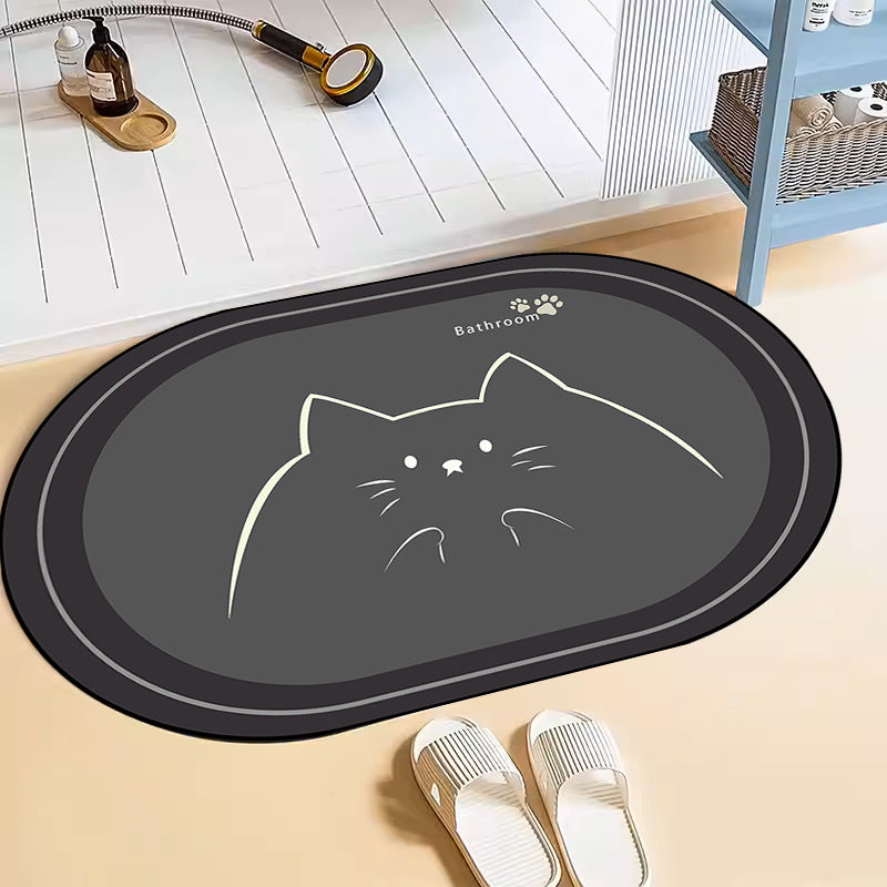 Cute Cat-Themed Bath Mat — product view 6