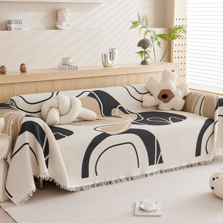 Modern Abstract Sofa Throw Blanket — product view 7