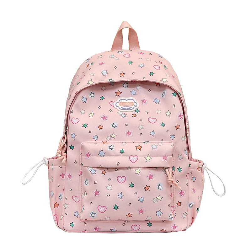 Playful Star-Print Backpack LoungeYard — product view 5