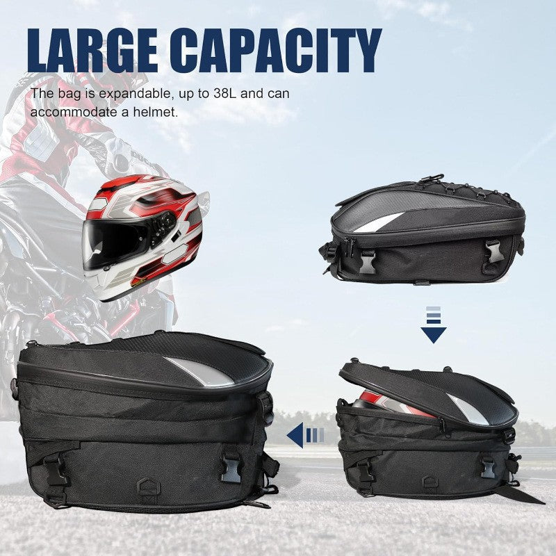 Motorcycle helmet backpack LoungeYard — product view 2