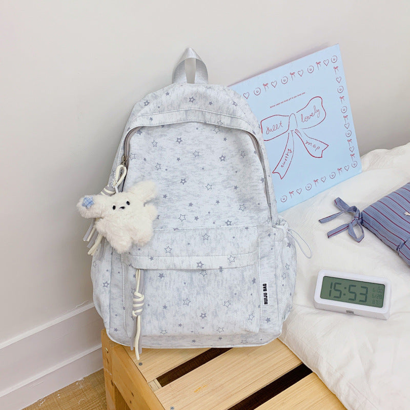 Cute Star-Printed Backpack — product view 3