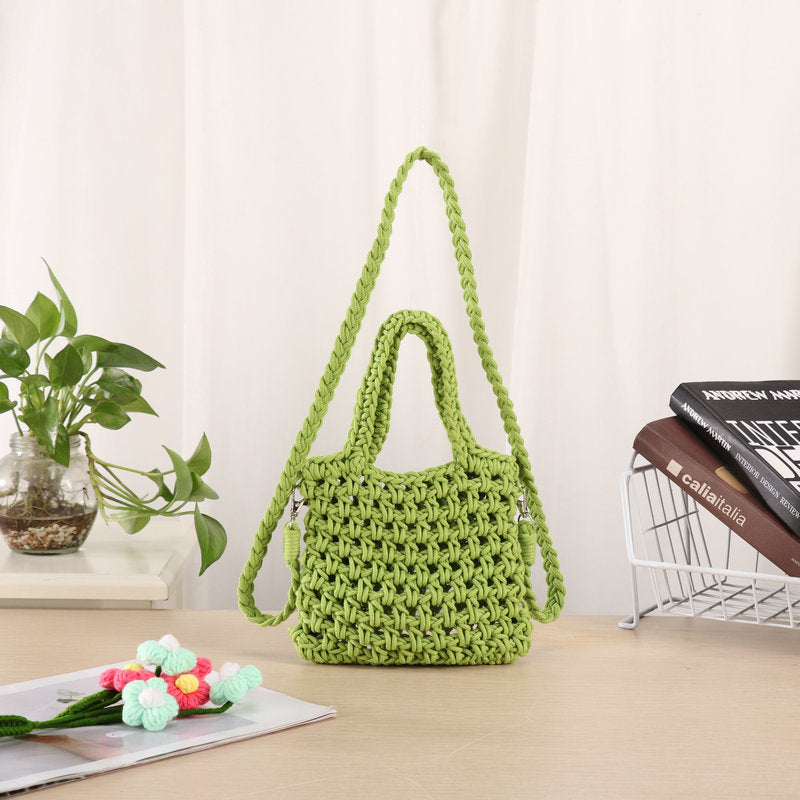 Handcrafted Macrame Shoulder Bag LoungeYard — product view 2