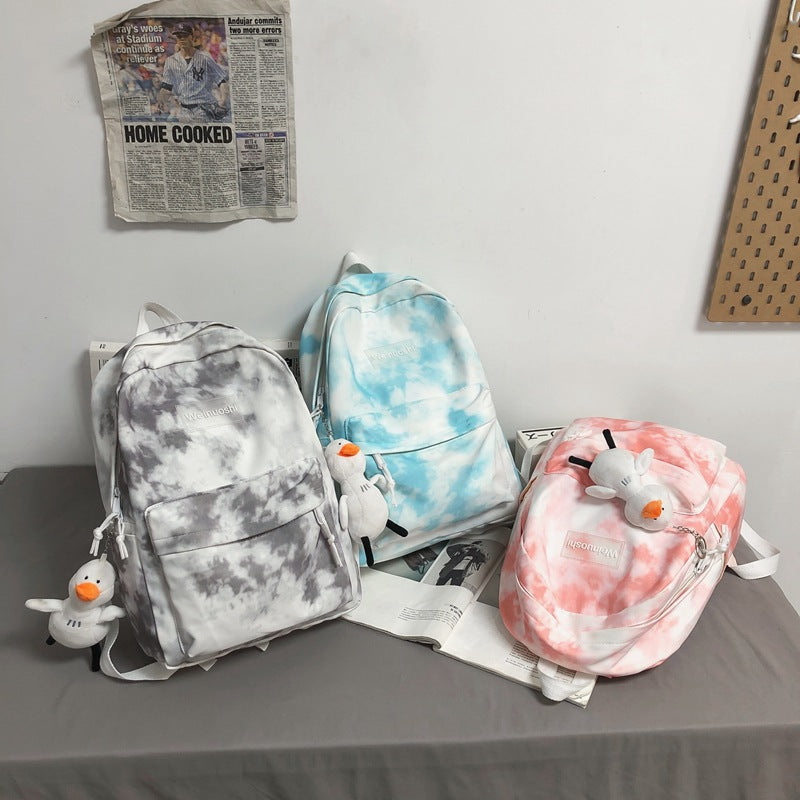 Cloud-Patterned Casual Backpack LoungeYard — product view 4