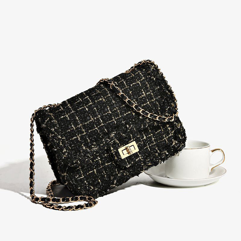 Textured Chain Strap Shoulder Bag LoungeYard — product view 4