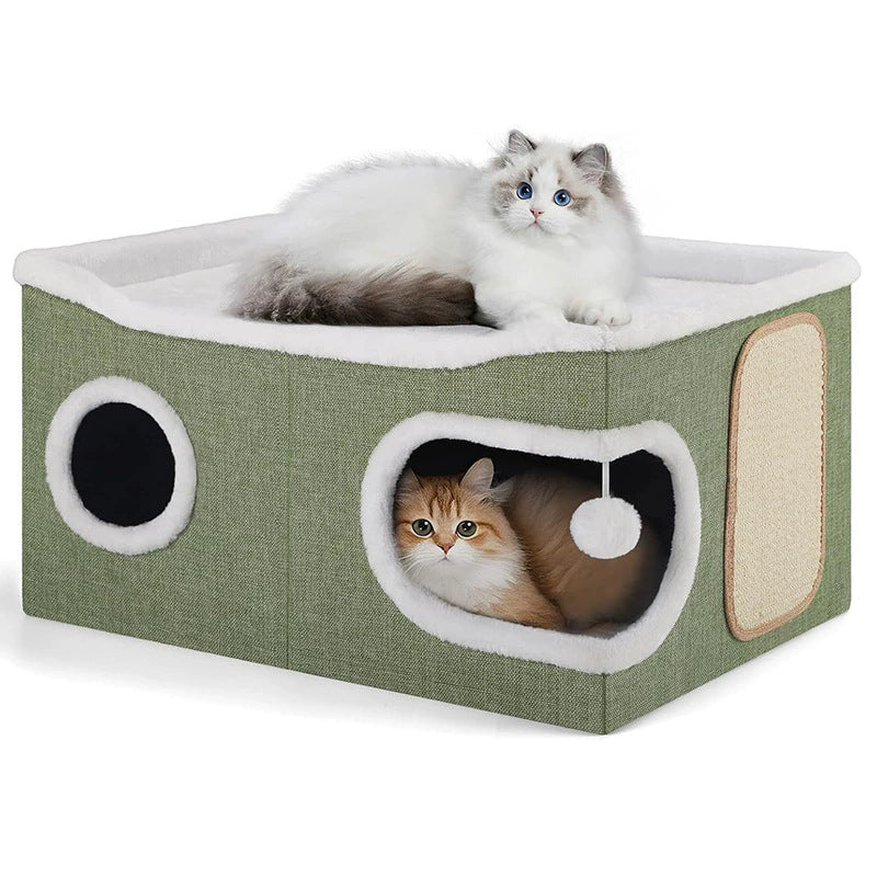Plush Cat Hideaway Bowlift — product view 2