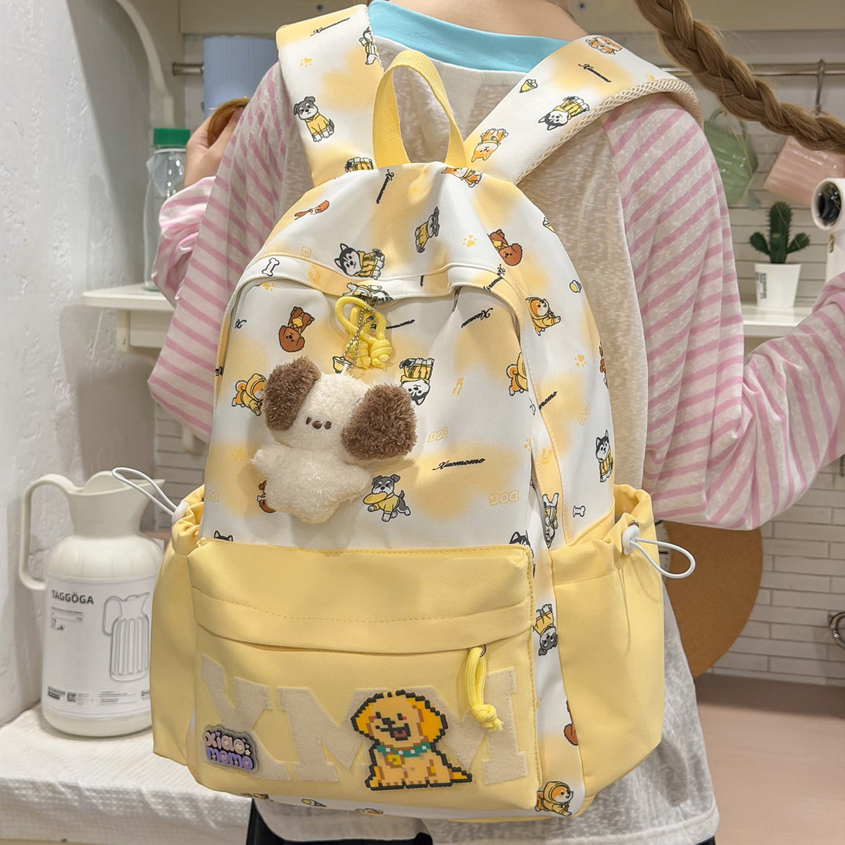 Fun Character-Print Backpack LoungeYard — product view 3