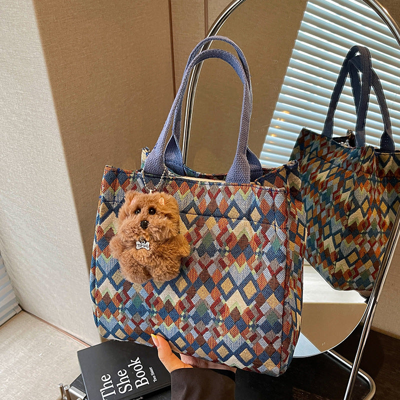 Fun Patterned Tote Bag — product view 2