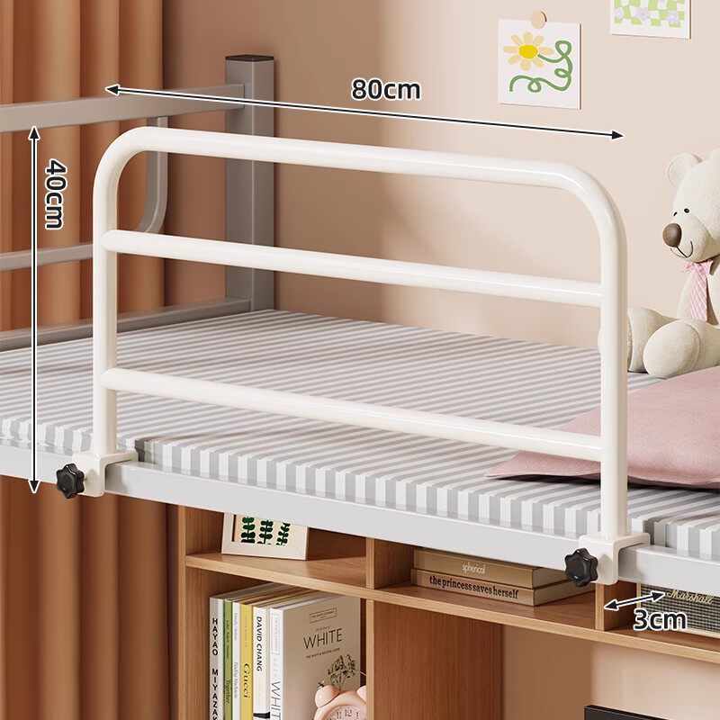 Padded Clamp-Mounted Bed Safety Rail with Fabric Panel — product view 5
