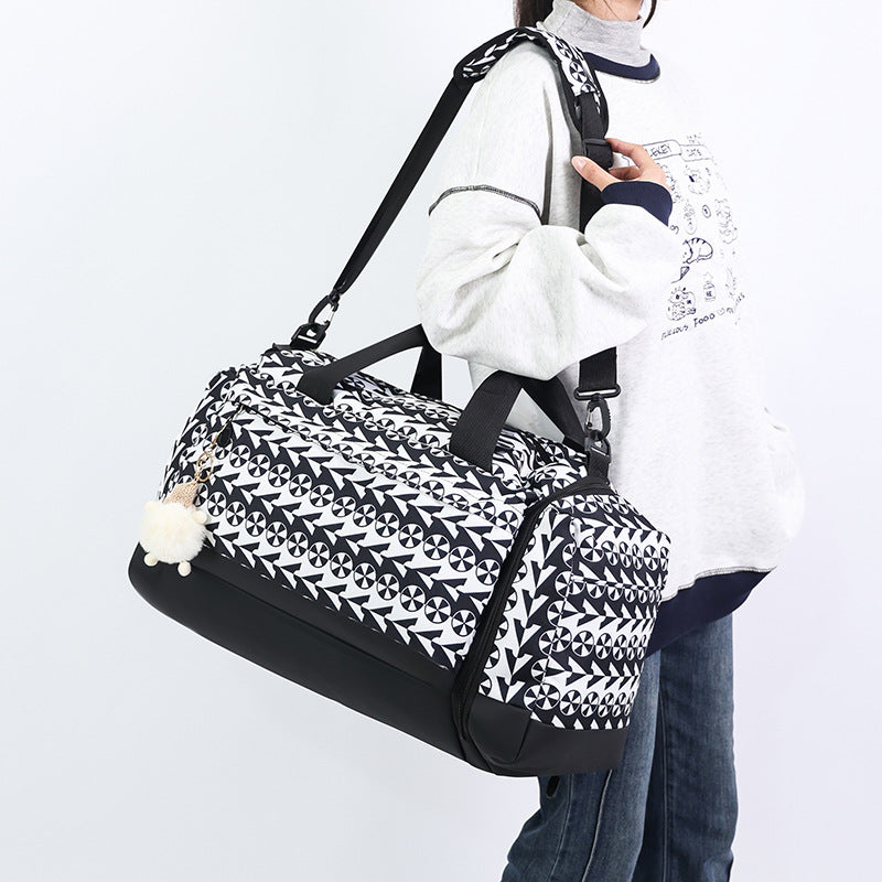 Stylish Patterned Weekend Duffle Bag LoungeYard — product view 2