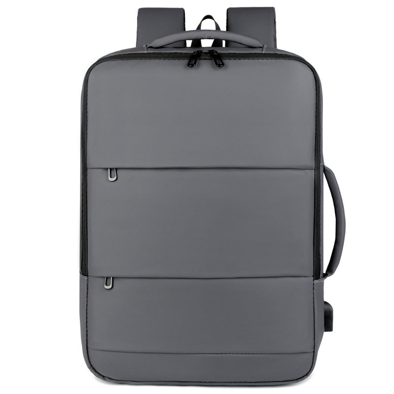 More modern laptop backpack with practical USB connection and innovative compartment system LoungeYard — product view 4