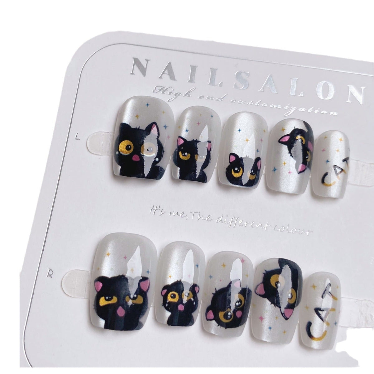 Cat-Themed Press-On Nail Set — product view 3