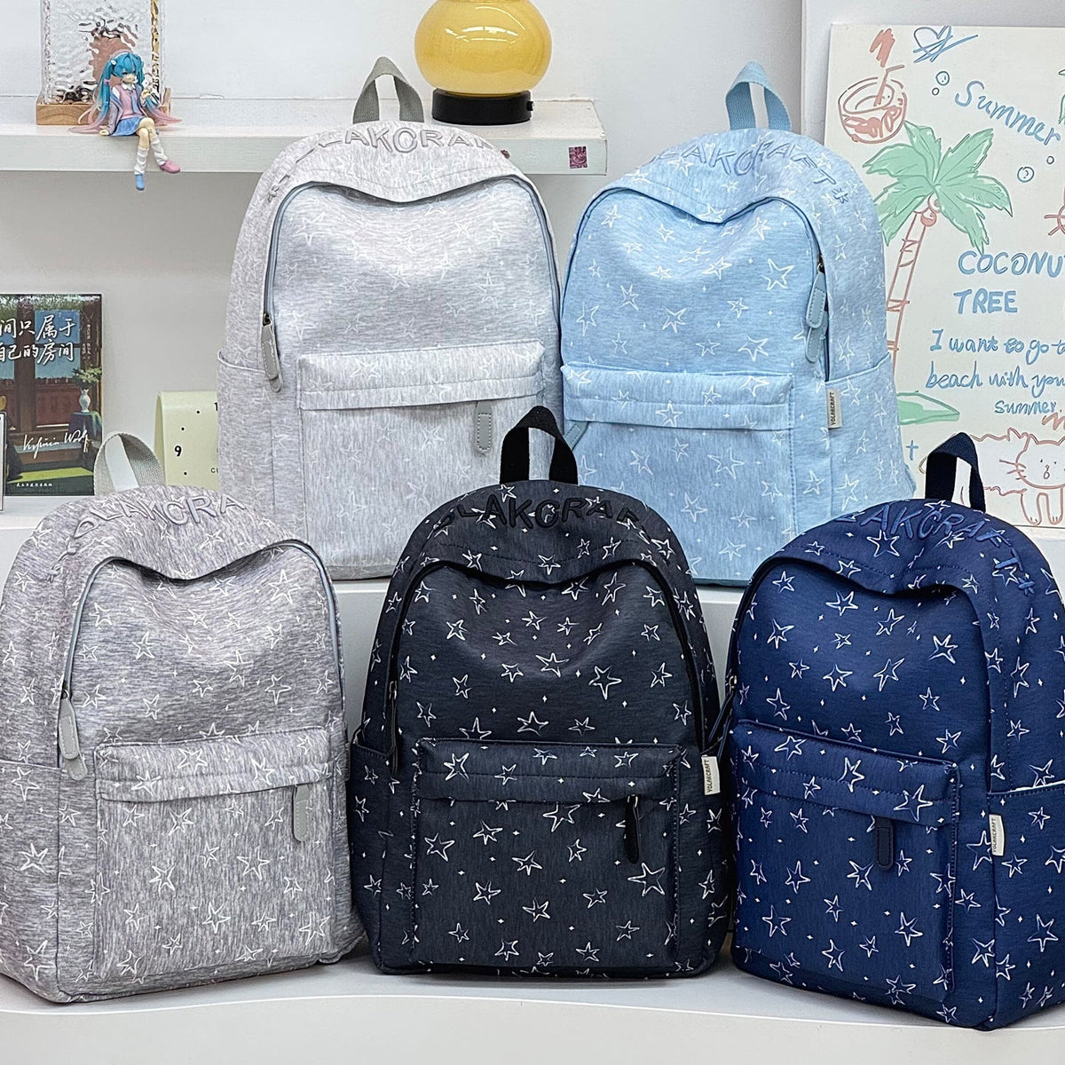 Casual All-Occasion Star-Print Backpack LoungeYard — product view 4
