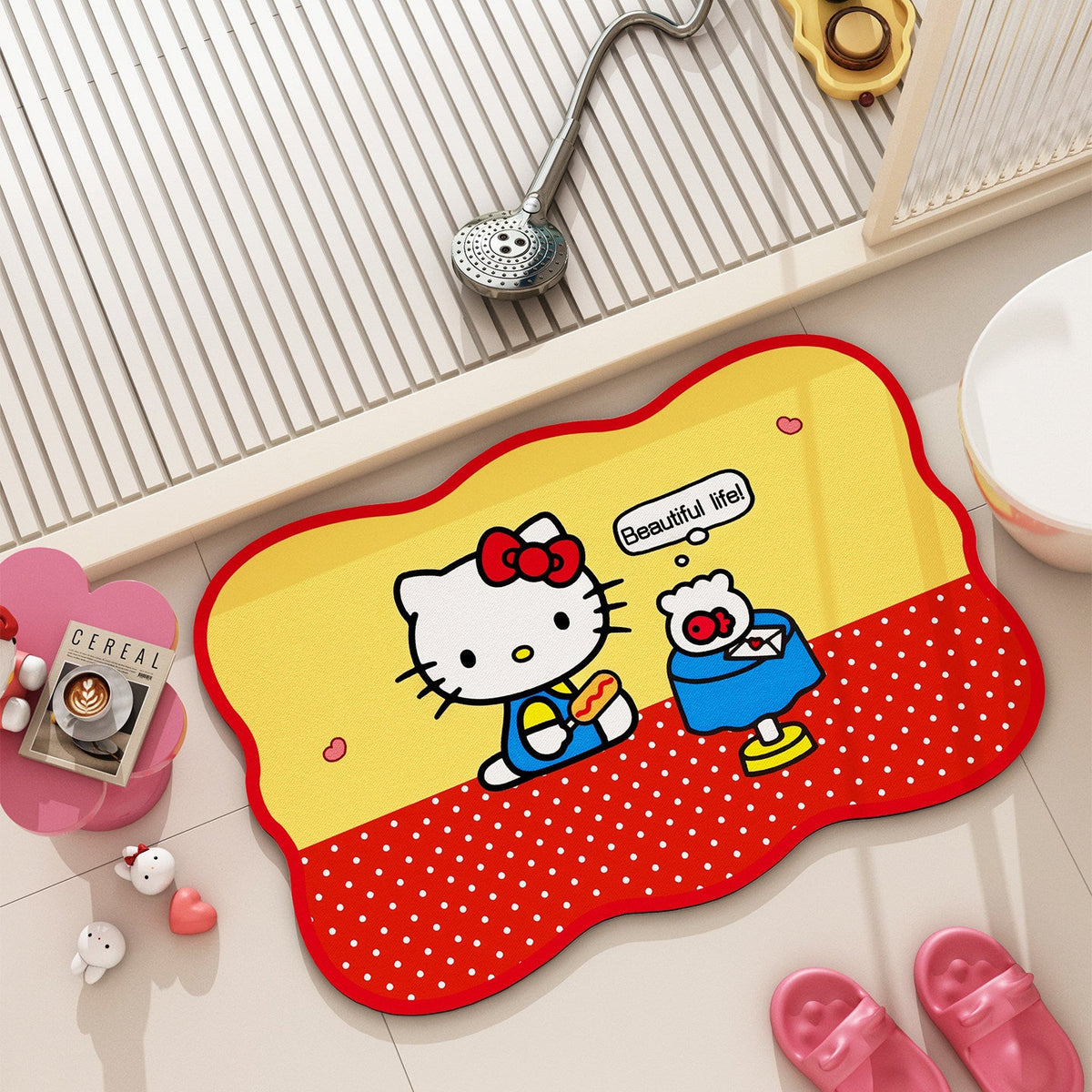 Cartoon-Themed Bath Mat — product view 1