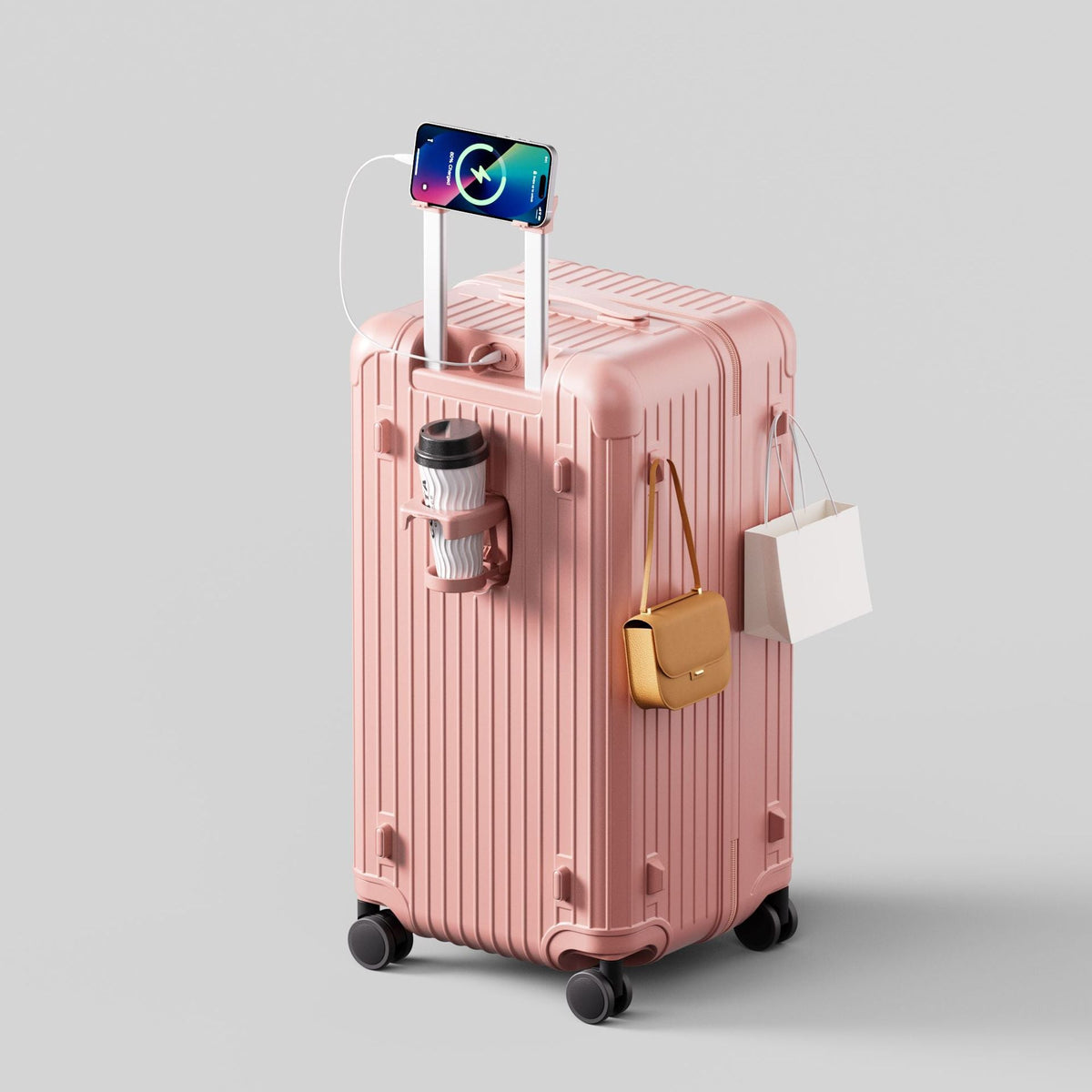 Smart Hard-Shell Travel Trolley Suitcase — product view 5