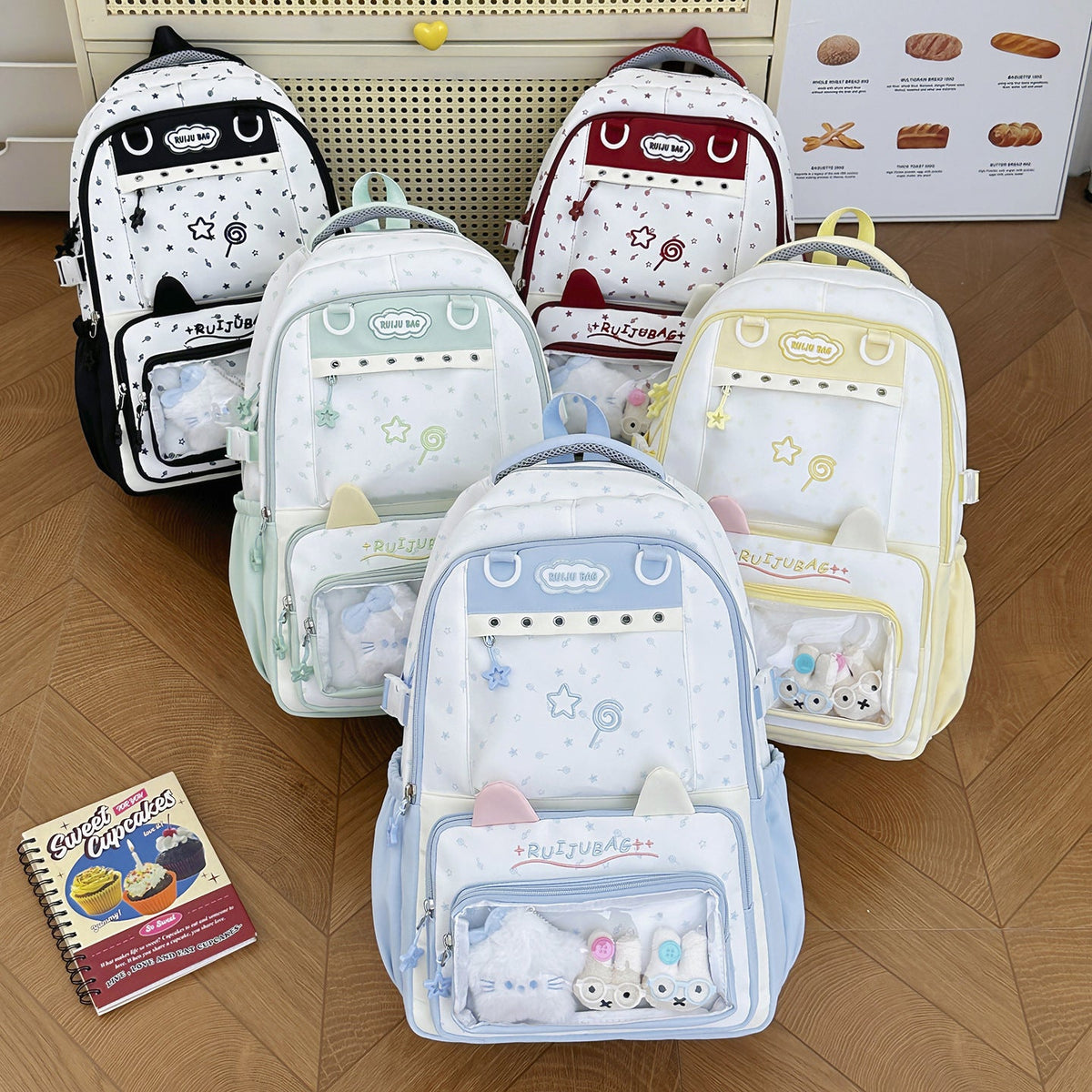 Decorative Plush Cartoon-Themed Backpack LoungeYard — product view 4
