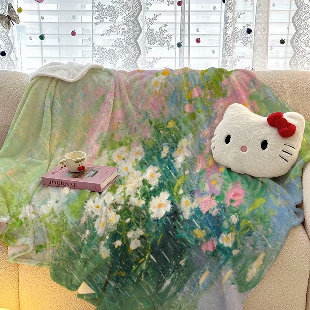 Soft Floral Throw Blanket — product view 3