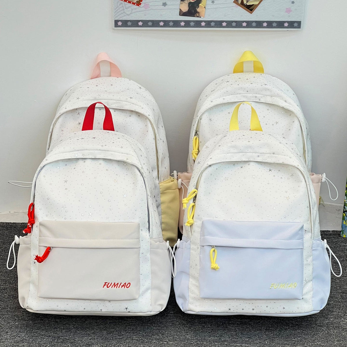 Multi-Purpose Star-Patterned Backpack LoungeYard — product view 4