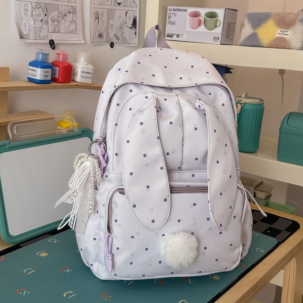 Cute Bunny Ear Backpack — product view 2