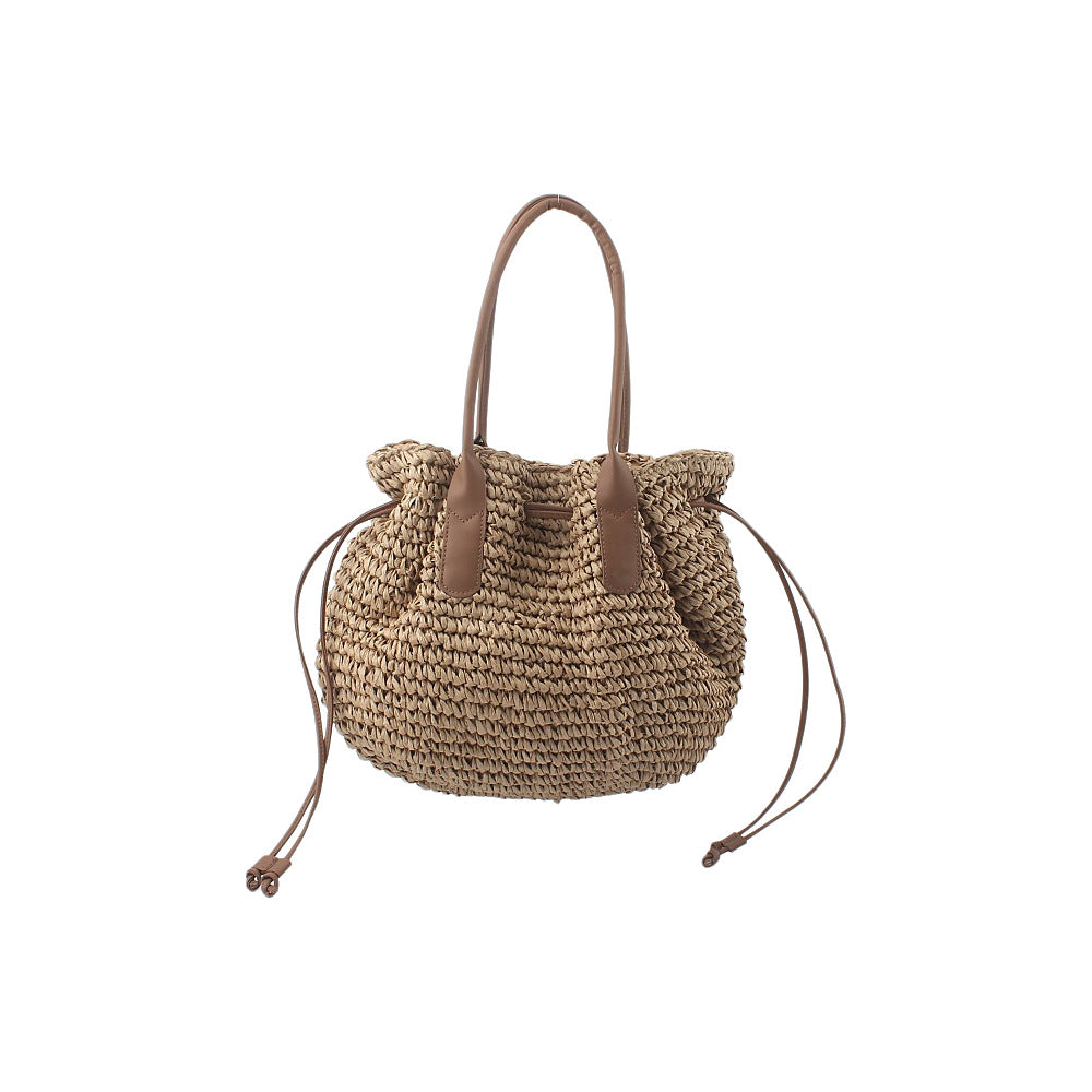 Trendy Backpack Bag Made of Woven Natural Material LoungeYard — product view 2