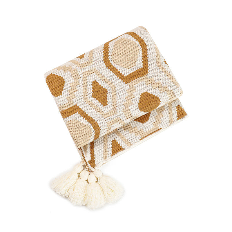Women's Patterned Throw Blanket LoungeYard — product view 5