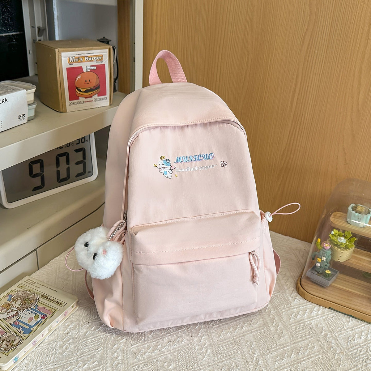 Cute Character-Embellished Backpack LoungeYard 1791205378 — product view 6