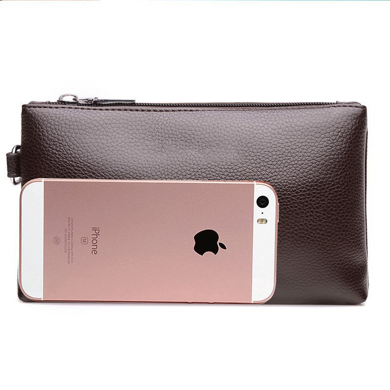 Premium Leather Zip Pouch LoungeYard — product view 4
