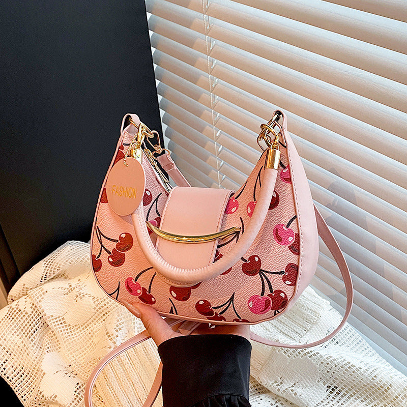 Chic Cherry Print Handbag — product view 2